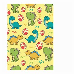 Seamless Pattern With Cute Dinosaurs Character Small Garden Flag (two Sides) by Vaneshart