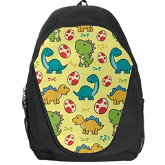 Seamless Pattern With Cute Dinosaurs Character Backpack Bag by Vaneshart