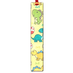 Seamless Pattern With Cute Dinosaurs Character Large Book Marks by Vaneshart