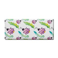 Watercolor Pattern With Lady Bug Hand Towel by Vaneshart