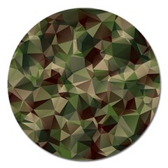 Abstract Vector Military Camouflage Background Magnet 5  (round) by Vaneshart