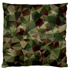 Abstract Vector Military Camouflage Background Large Cushion Case (one Side) by Vaneshart