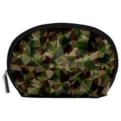 Abstract Vector Military Camouflage Background Accessory Pouch (large)