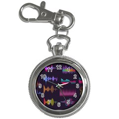 Colorful-sound-wave-set Key Chain Watches by Vaneshart