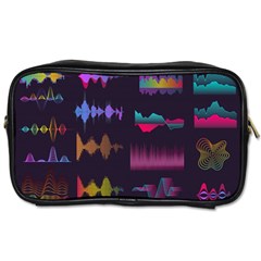 Colorful-sound-wave-set Toiletries Bag (two Sides)