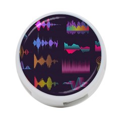 Colorful-sound-wave-set 4-port Usb Hub (two Sides) by Vaneshart