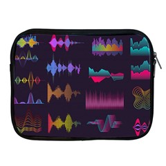 Colorful-sound-wave-set Apple Ipad 2/3/4 Zipper Cases by Vaneshart