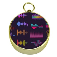 Colorful-sound-wave-set Gold Compasses