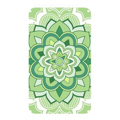 Floral-green-mandala-white Memory Card Reader (rectangular) by Vaneshart