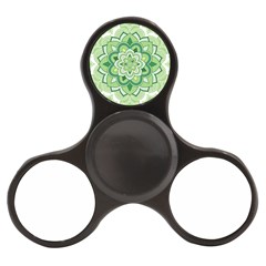 Floral-green-mandala-white Finger Spinner by Vaneshart