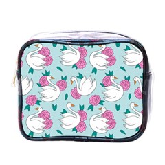 Classy-swan-pattern Mini Toiletries Bag (one Side) by Vaneshart