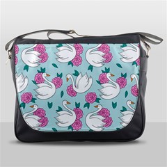 Classy-swan-pattern Messenger Bag by Vaneshart