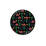 Hand-drawn-happy-birthday-pattern-background Hat Clip Ball Marker Front