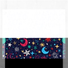 Colorful-background-moons-stars Rectangular Jigsaw Puzzl by Vaneshart