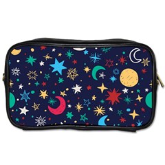 Colorful-background-moons-stars Toiletries Bag (two Sides)