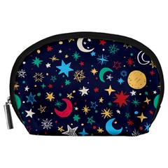 Colorful-background-moons-stars Accessory Pouch (large)