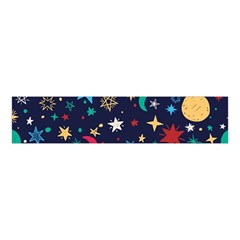 Colorful-background-moons-stars Velvet Scrunchie by Vaneshart