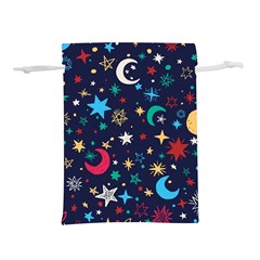 Colorful-background-moons-stars Lightweight Drawstring Pouch (m) by Vaneshart