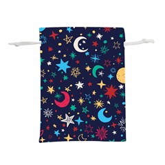 Colorful-background-moons-stars Lightweight Drawstring Pouch (l) by Vaneshart