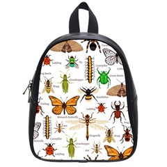 Insects Seamless Pattern School Bag (small) by Vaneshart