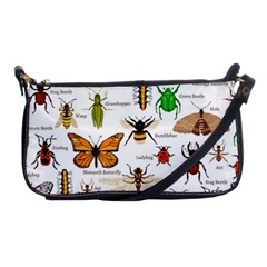 Insects Seamless Pattern Shoulder Clutch Bag by Vaneshart