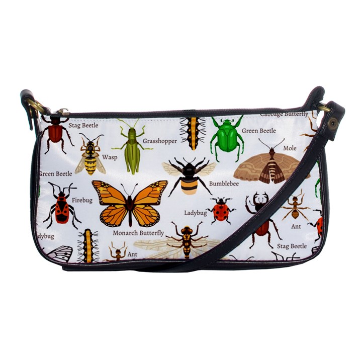 Insects seamless pattern Shoulder Clutch Bag