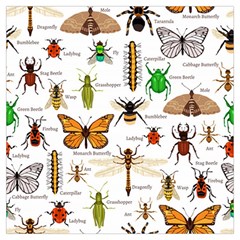 Insects Seamless Pattern Long Sheer Chiffon Scarf  by Vaneshart