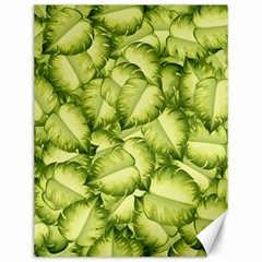 Seamless Pattern With Green Leaves Canvas 12  X 16  by Vaneshart