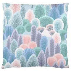 Abstract-seamless-pattern-with-winter-forest-background Standard Flano Cushion Case (one Side) by Vaneshart