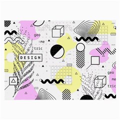 Graphic Design Geometric Background Large Glasses Cloth by Vaneshart