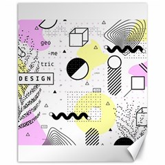 Graphic Design Geometric Background Canvas 11  X 14  by Vaneshart