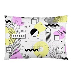 Graphic Design Geometric Background Pillow Case by Vaneshart