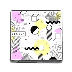 Graphic Design Geometric Background Memory Card Reader (square 5 Slot) by Vaneshart