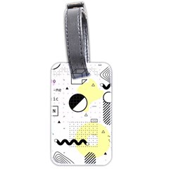 Graphic Design Geometric Background Luggage Tag (two Sides) by Vaneshart