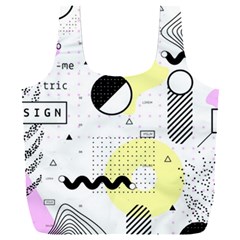 Graphic Design Geometric Background Full Print Recycle Bag (xxl)