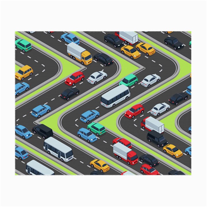 Urban-cars-seamless-texture-isometric-roads-car-traffic-seamless-pattern-with-transport-city-vector- Small Glasses Cloth