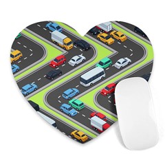 Urban-cars-seamless-texture-isometric-roads-car-traffic-seamless-pattern-with-transport-city-vector- Heart Mousepads by Vaneshart