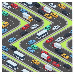 Urban-cars-seamless-texture-isometric-roads-car-traffic-seamless-pattern-with-transport-city-vector- Wooden Puzzle Square by Vaneshart