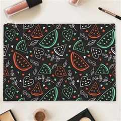 Seamless-vector-pattern-with-watermelons-mint -- Cosmetic Bag (xxl) by Vaneshart