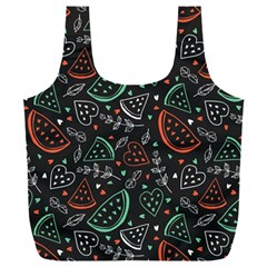 Seamless-vector-pattern-with-watermelons-mint -- Full Print Recycle Bag (xxl) by Vaneshart