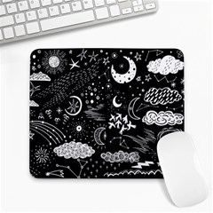 Vector-set-sketch-drawn-with-space Large Mousepads by Vaneshart