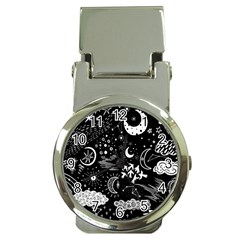 Vector-set-sketch-drawn-with-space Money Clip Watches by Vaneshart