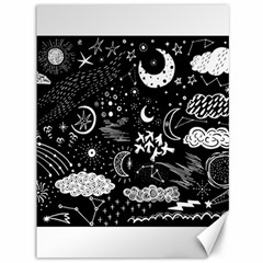 Vector-set-sketch-drawn-with-space Canvas 36  X 48  by Vaneshart