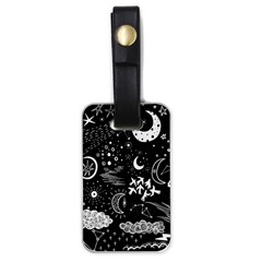 Vector-set-sketch-drawn-with-space Luggage Tag (one Side) by Vaneshart