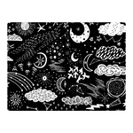 Vector-set-sketch-drawn-with-space Double Sided Flano Blanket (Mini)  35 x27  Blanket Front