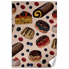 Seamless-pattern-with-sweet-cakes-berries Canvas 20  x 30 