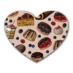 Seamless-pattern-with-sweet-cakes-berries Heart Mousepads