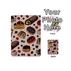 Seamless-pattern-with-sweet-cakes-berries Playing Cards 54 Designs (Mini)