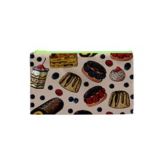 Seamless-pattern-with-sweet-cakes-berries Cosmetic Bag (XS)