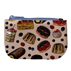 Seamless-pattern-with-sweet-cakes-berries Large Coin Purse